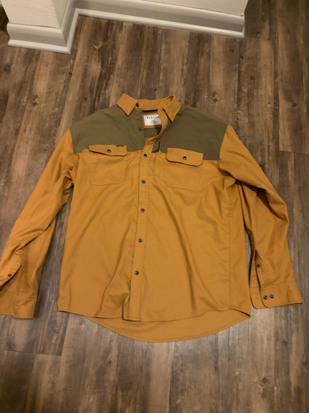 PONCHO MENS THE DITCH CHICKEN LONG SLEEVE SHIRT Large